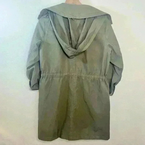 Kenneth Cole Women’s Anorak Olive Green Utility Jacket Size Medium - Picture 8 of 16